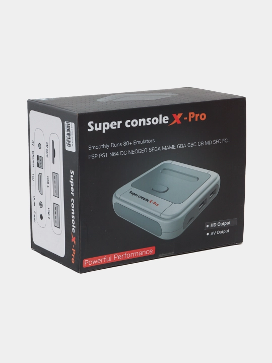 Игровая приставка Console X Pro – 50+ эмуляторов, 20 000+ игр (NES, Sega, PS1) - 