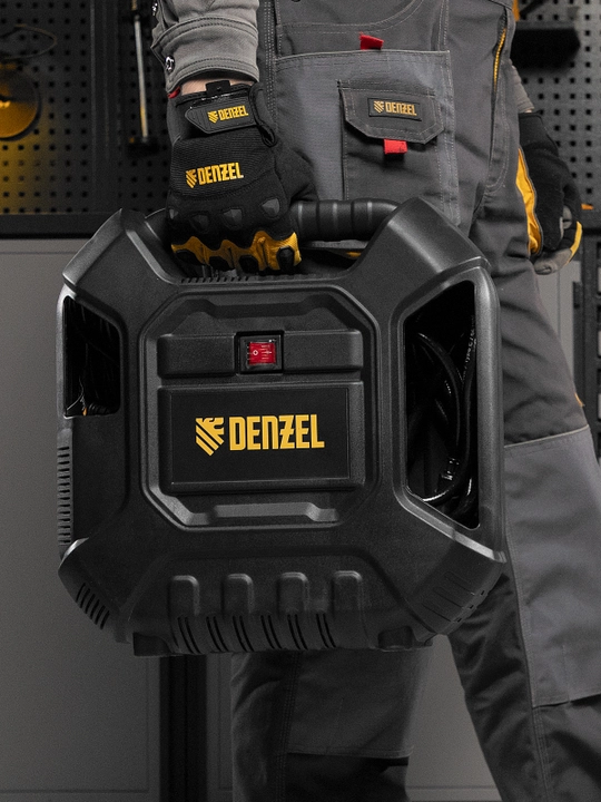 Havo kompressori DENZEL DL1100, 1,1 kVt, 180 l/daq, aksessuarlar to‘plami bilan, 58005