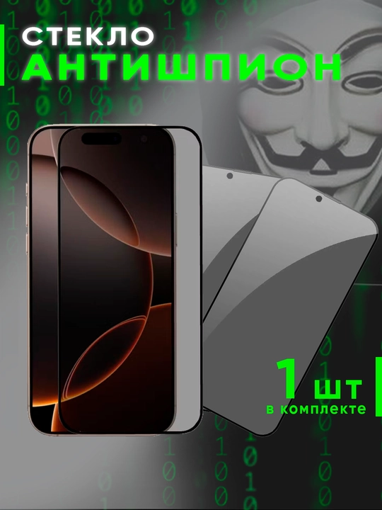 Защитное стекло, антишпион для iPhone 16 PRO MAX 16 PRO