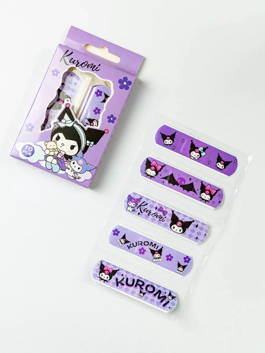 Пластырь цветной с рисунком Kuromi, Лесными зверями