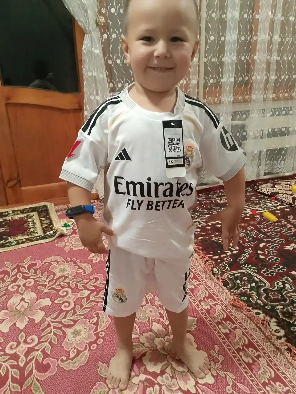 Bolalar futbol formasi Real Madrid Mbappe 9, futbolka va shortik, o'smirlar uchun