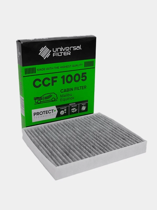 Фильтр салонный Universal Filter CCF 1005 угольный Chevrolet Equinox, Malibu, Tracker, Onix