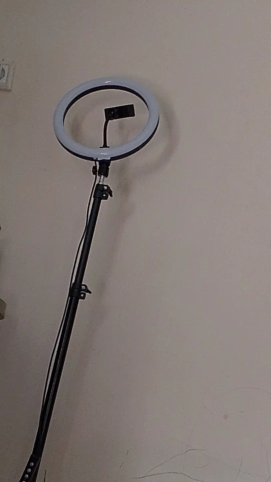 Selfi lampasi, halqali, RGB, LED, shtativ bilan, 210 sm