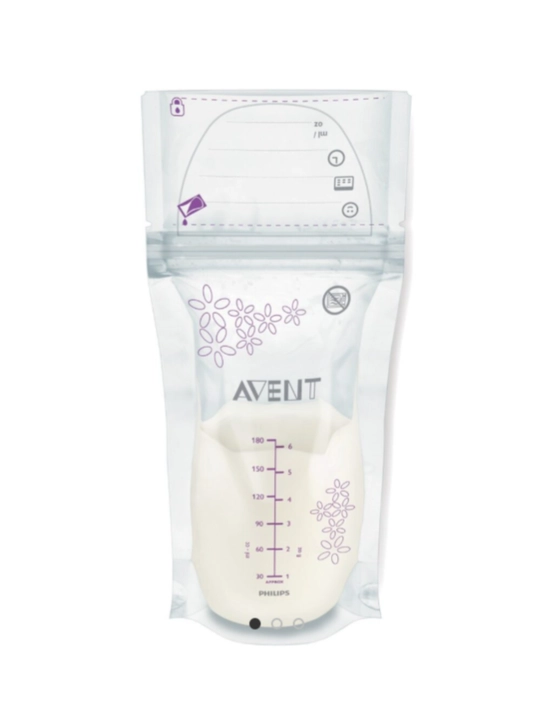 Philips Avent ona suti saqlash paketlari, SCF603/25, 180 ml, 25 dona, steril, BPA-free