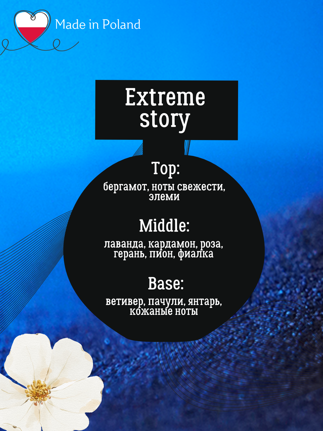 Erkaklar parfume suvi EXTREME STORY, 75 ml, La Rive