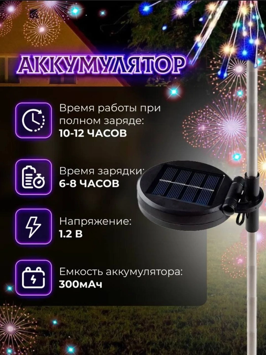 Quyoshdan energia oluvchi landshaft yoritgich / Uy va bog' uchun chiroqlar 2 dona komplekt