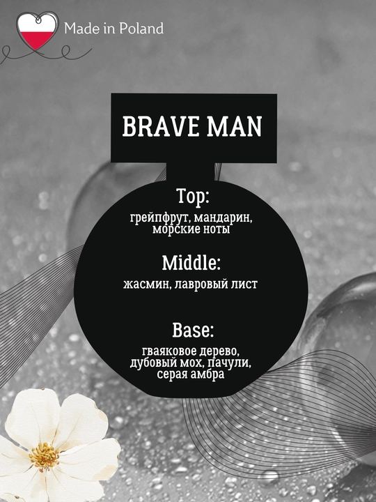 Erkaklar xushboylangan suvi BRAVE MAN, 100ml, La Rive