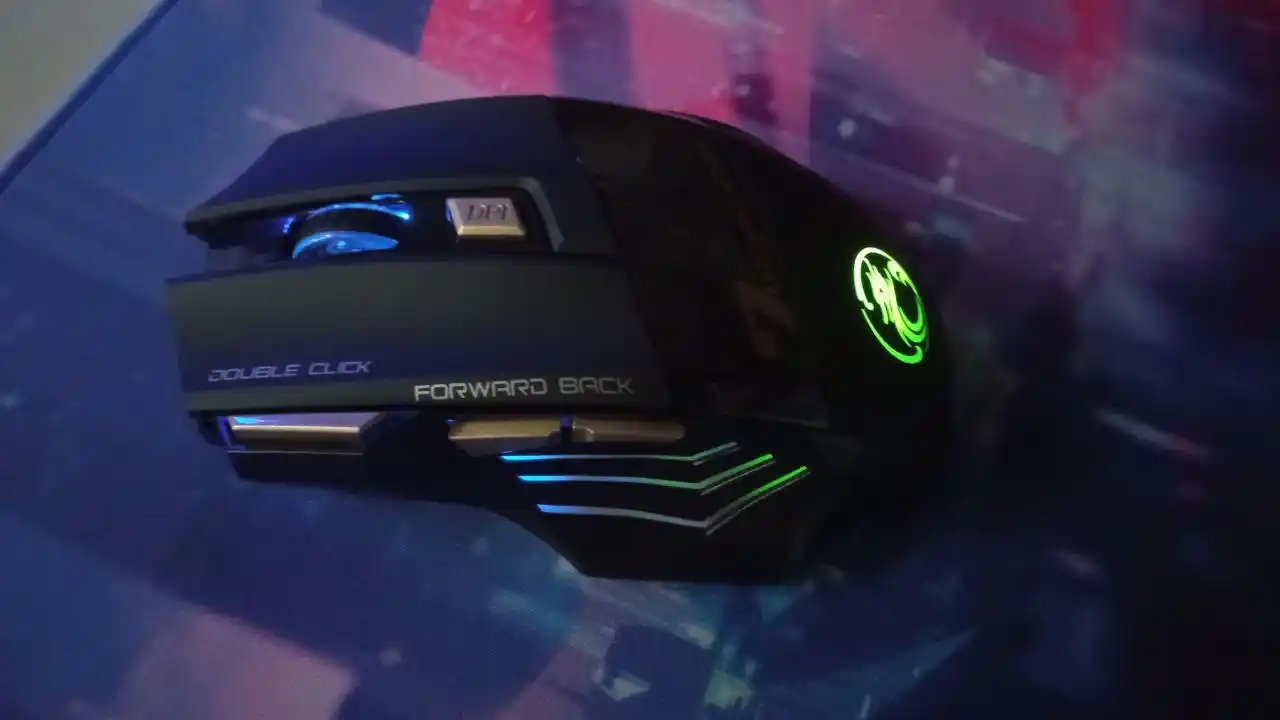 Игровая мышка iMICE GW-X7, беспроводная 2.4G, 3200 DPI, RGB, 7 кнопок, тихий клик, Type-C