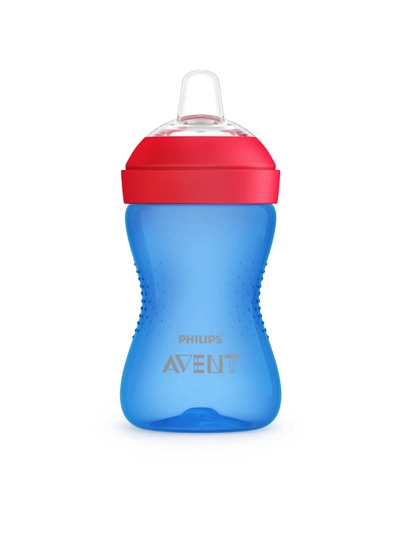 Поильник Philips Avent с твердым носиком, SCF804/03, 300 мл, 9+ мес, синий/фиолетовый