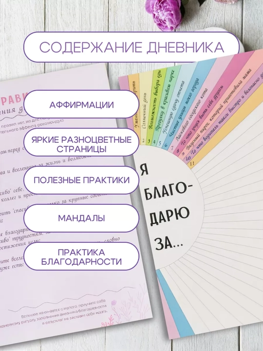 Мотивационный дневник-блокнот, для самостоятельной проработки психологии, 120 стр