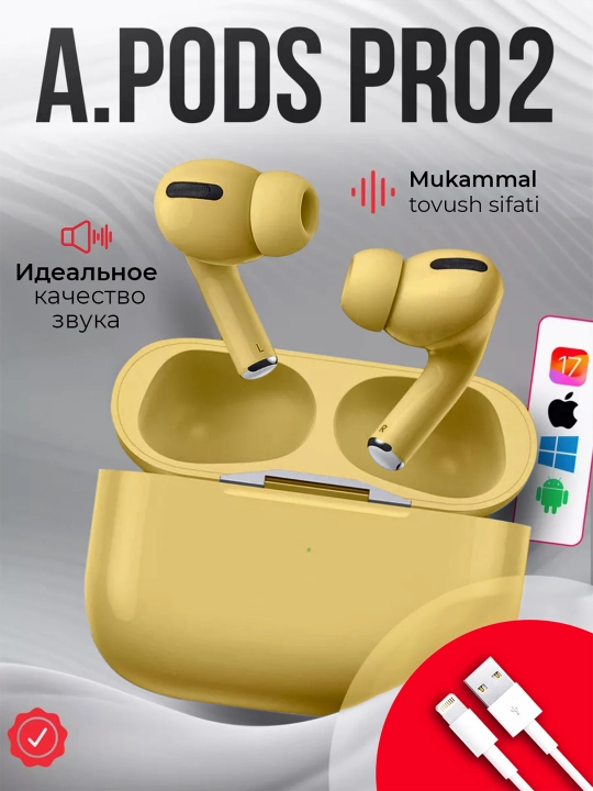 Simsiz quloqchinlar, Pods, iPhone va Android uchun, sensorli - 