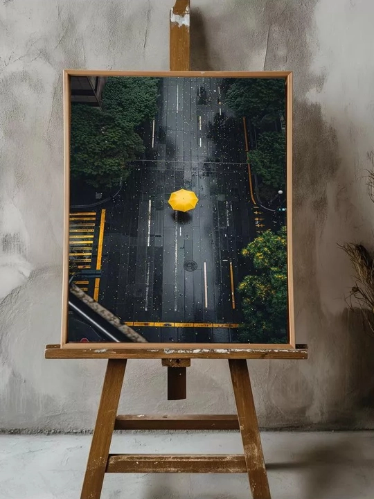 ARTERY devoridagi interyer rasmi, kanvasga bosma, ramka ostidagi poster