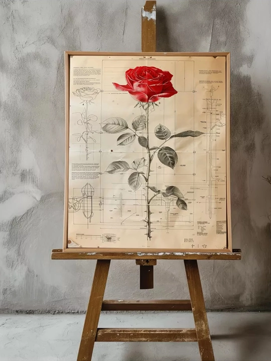 ARTERY devoridagi interyer rasmi, kanvasga bosma, ramka ostidagi poster