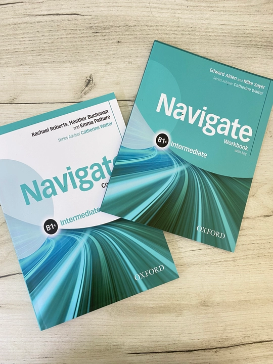 Комплект учебников OXFORD Navigate уровня Intermediate B2: учебник и рабочая тетрадь - 