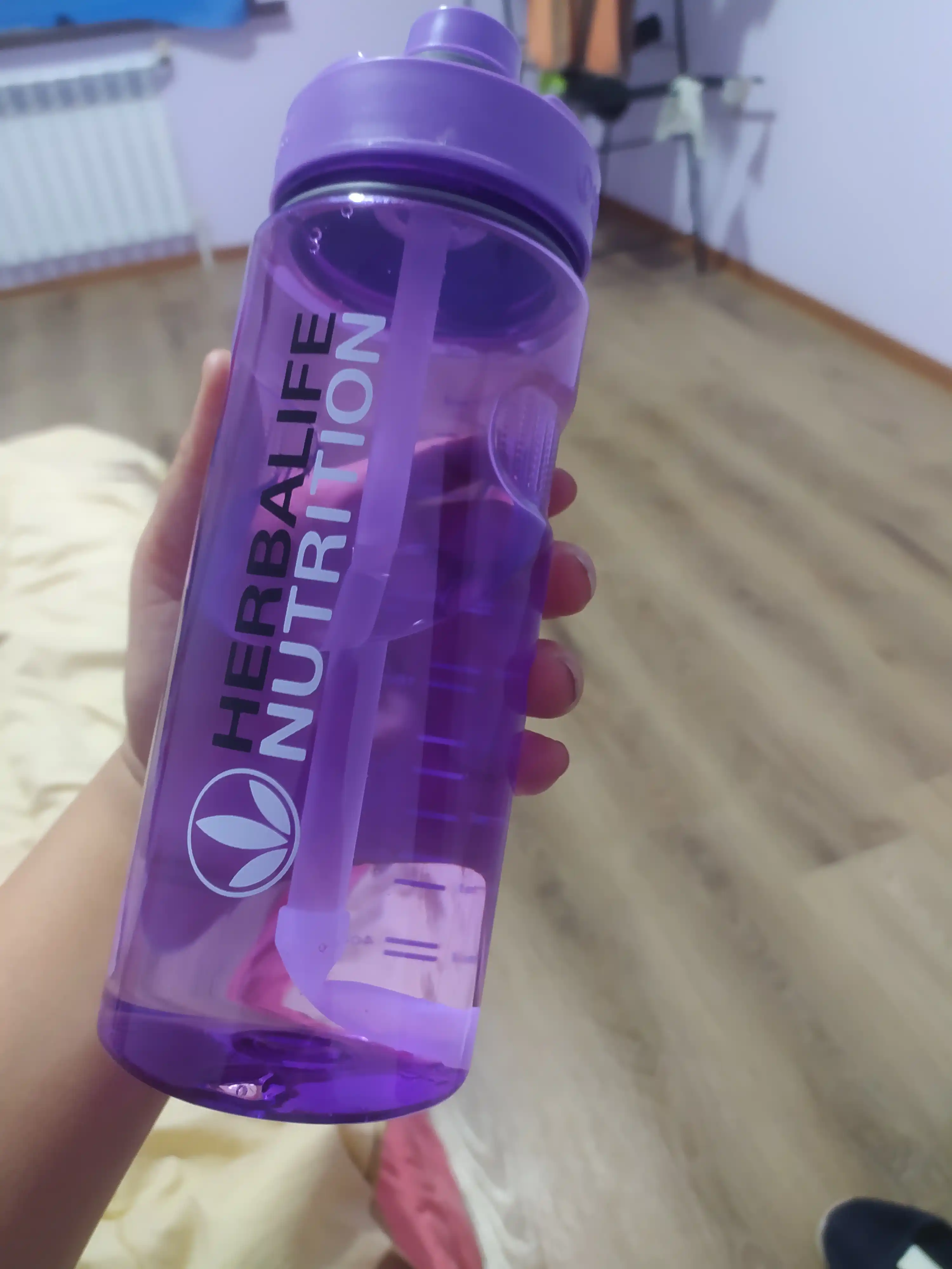 Бутылка для воды, с трубочкой, спортивная, на отдых, в школу, 1000 мл / Zi Store