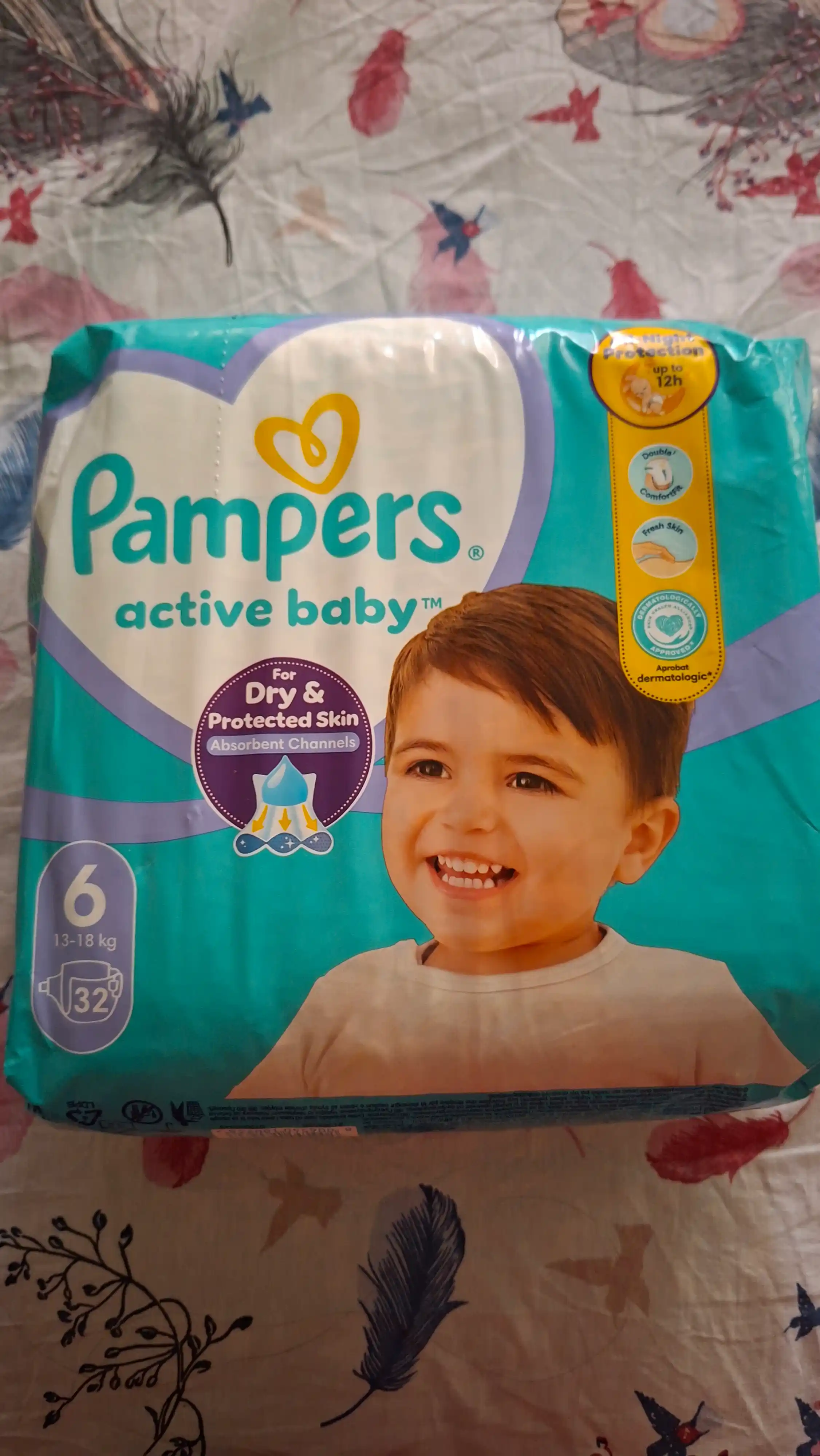 Подгузники для детей Pampers Active Baby, 6 размер, 13-18 кг, 32 шт