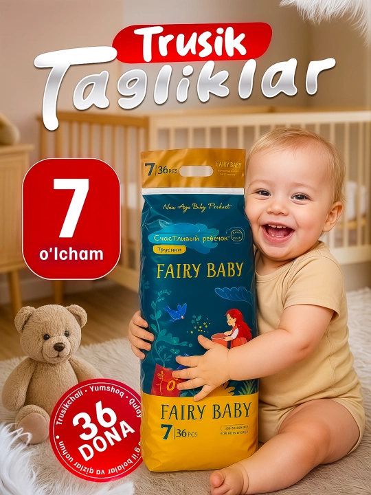 Feriy beby  trusikchali tagliklari, o'lcham 7, dona 36, vazn 18 kg - 