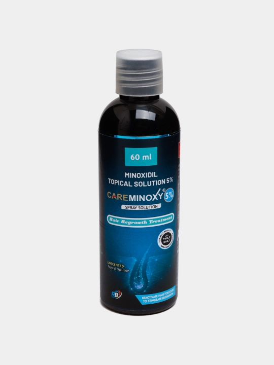 Soch va soqol o'stirish uchun vosita Minoxidil Careminoxy 5%, 60 ml Spray Solution