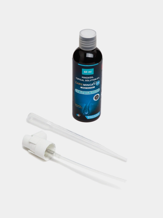 Soch va soqol o'stirish uchun vosita Minoxidil Careminoxy 5%, 60 ml Spray Solution