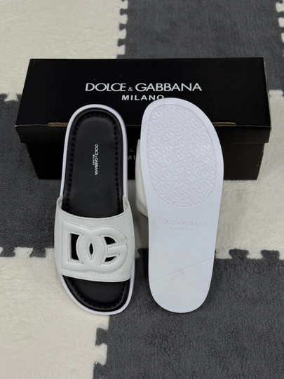 Мужские шлепанцы DOLCE & GABBANA — RICCI07-D7G-БЕЛЫЙ-40