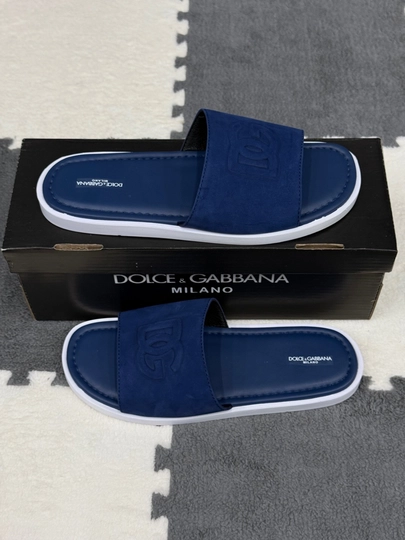 Мужские шлепанцы DOLCE & GABBANA — RICCI07-D7G-ИНДИГО-39