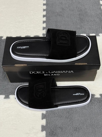 Мужские шлепанцы DOLCE & GABBANA — RICCI07-D7G-ХРОМ-41