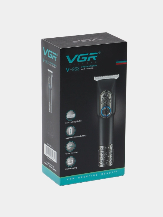 Trimmer qaychi va soqol mashinasi, professional, simsiz, VGR