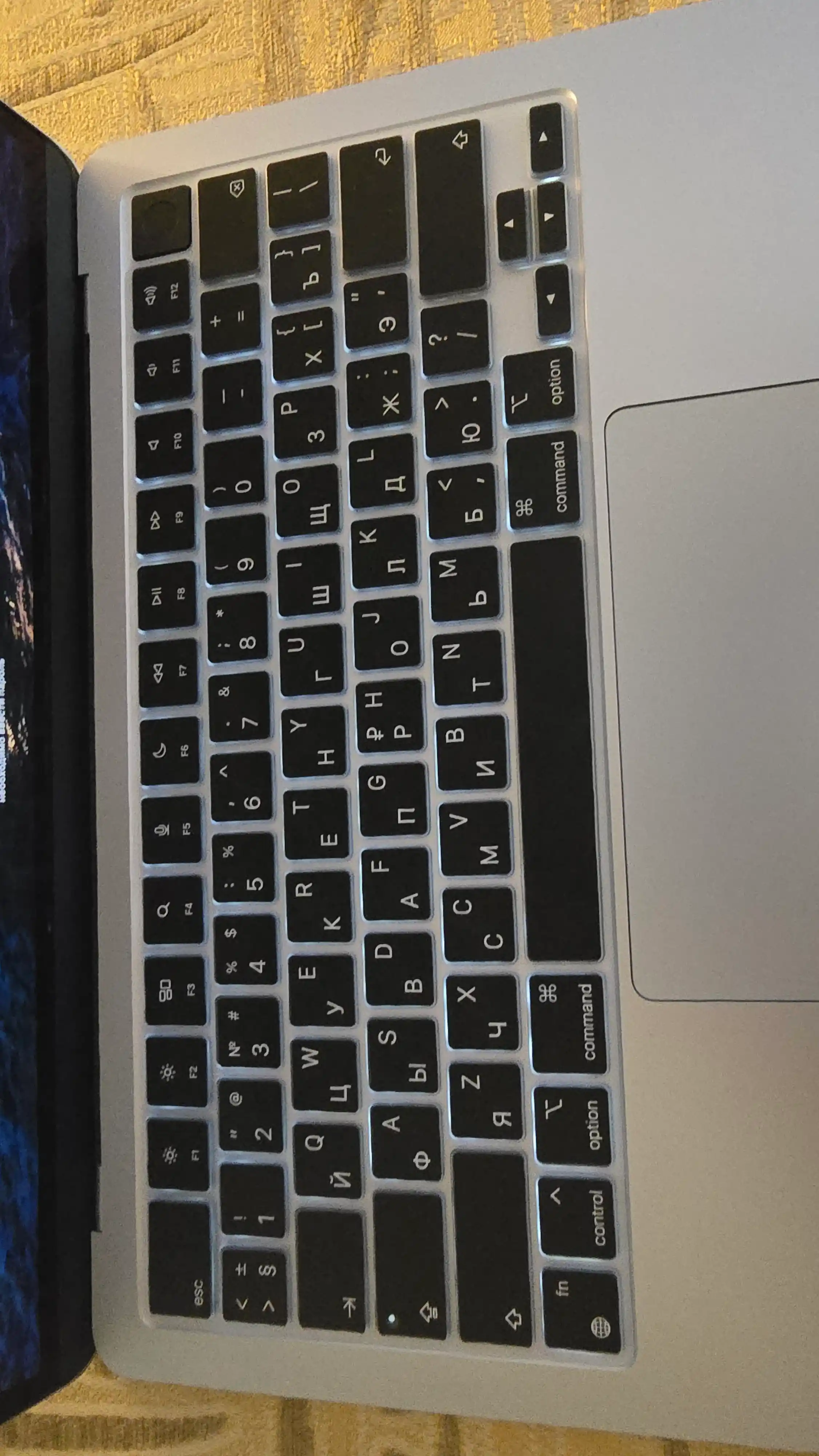 Чехол для клавиатуры MacBook Pro 14/16/ Air 15.3/13.6,Neo,M5, M4, M3, M2, M1, Max, Rus/Eng