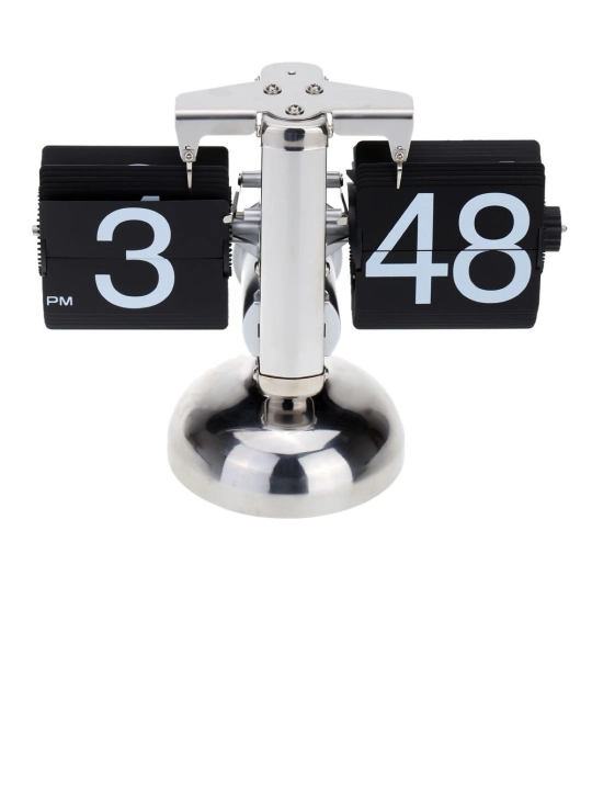 Перекидные часы Flip Clock, настольные, электронные, металл, белые