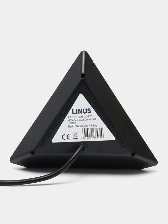 Удлинитель LINUS LIN-CD3X3 с декоративнымзаземлением–стиль ипрактичность в одномустройстве