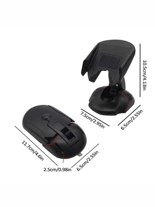 Универсальный автомобильный держатель Mobile Phone Holder L-617 в форме мышки, черный