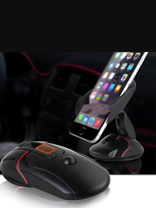 Универсальный автомобильный держатель Mobile Phone Holder L-617 в форме мышки, черный