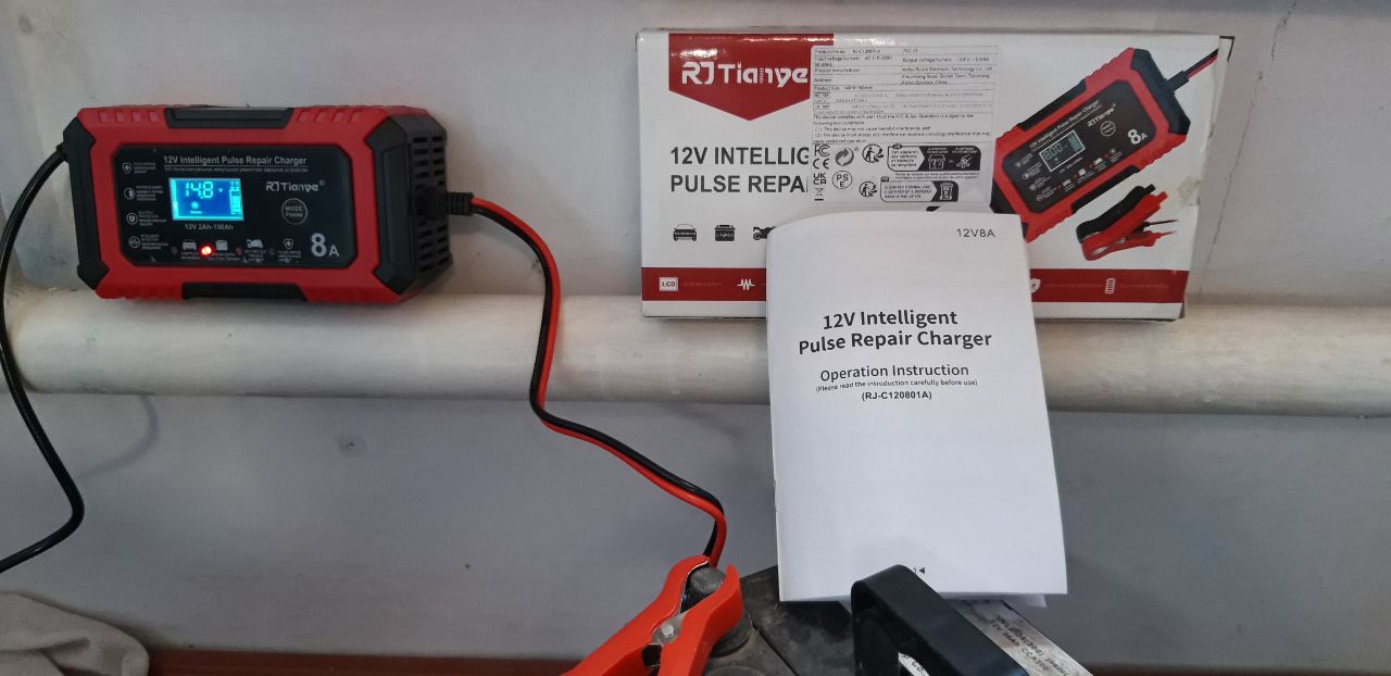 Batareya uchun avtomatik zaryadlovchi, avtomobil 12V, 24V, 6A, 8A, 10A