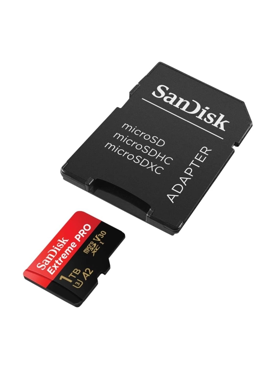 SanDisk Extreme PRO 64GB, 128GB, 256GB, 512GB, 1TB microSDXC™ UHS-I xotira kartasi