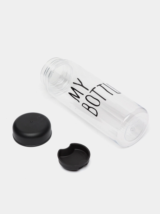 Mat plastikdan tayyorlangan ayiqli rasmli shisha, 1000 ml