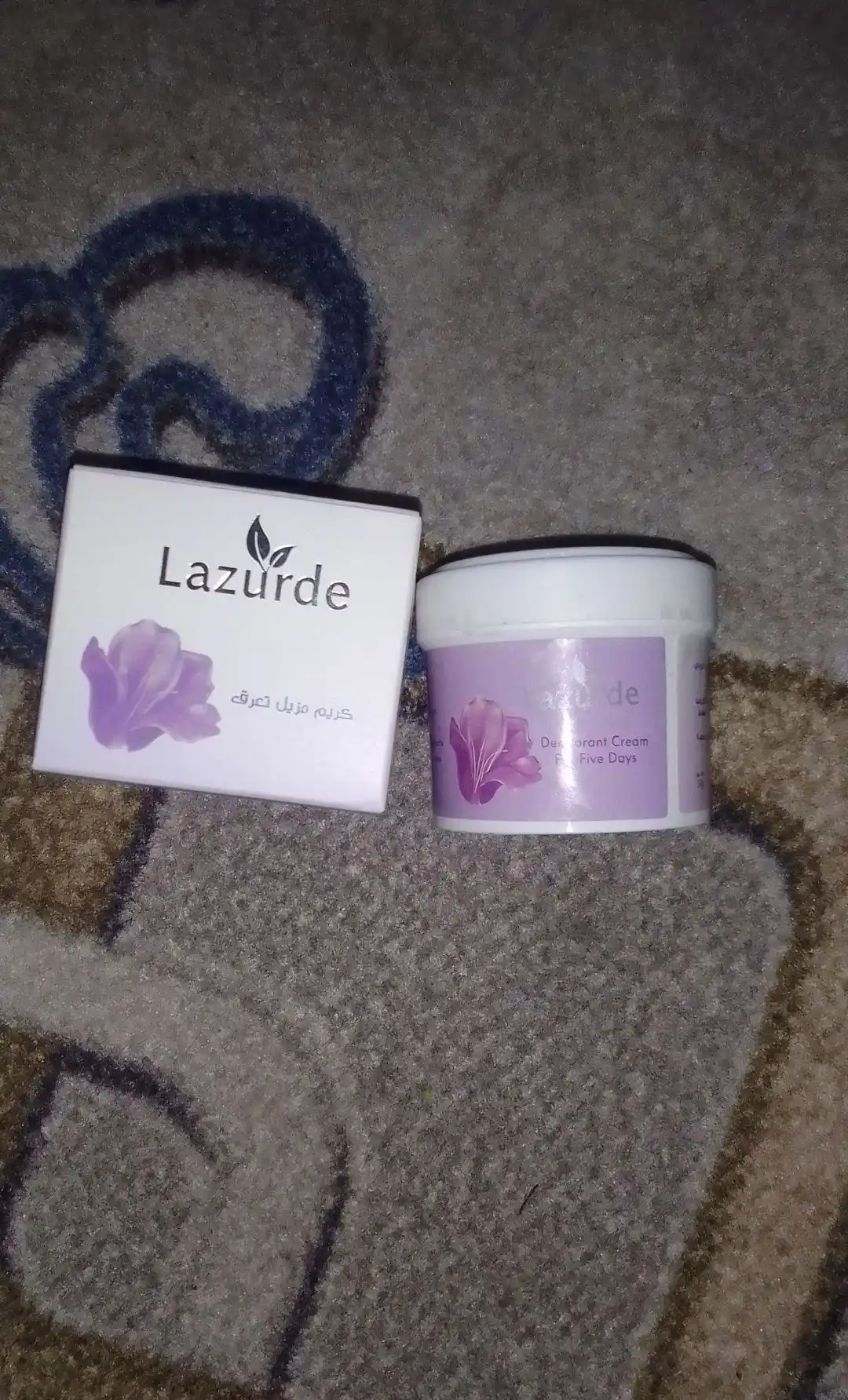 Крем-дезодорант антиперспирант Lazurde, от запаха пота, 50 гр