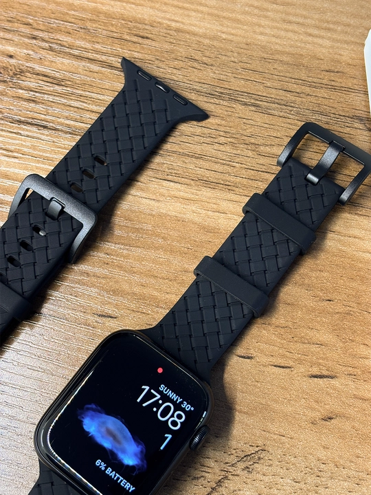 Universal silikon remeshok Apple Watch 42/44/45/49 mm uchun