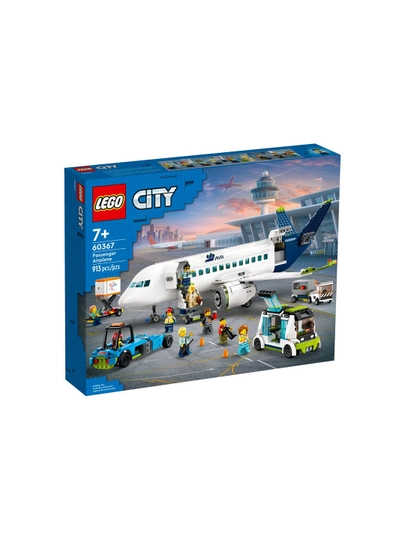 Конструктор LEGO City 60367, Пассажирский самолёт, 913 деталей — KASPI-60367