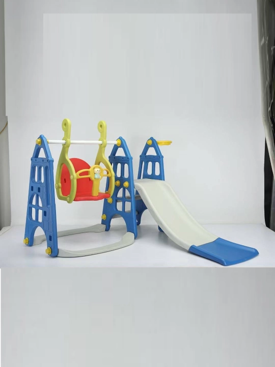 Игровой комплекс HT-02 — горка + качели + баскетбольное кольцо - 