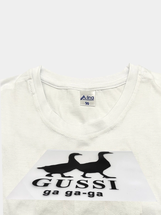 DTF наклейка на одежду GUSSI, 15 * 15