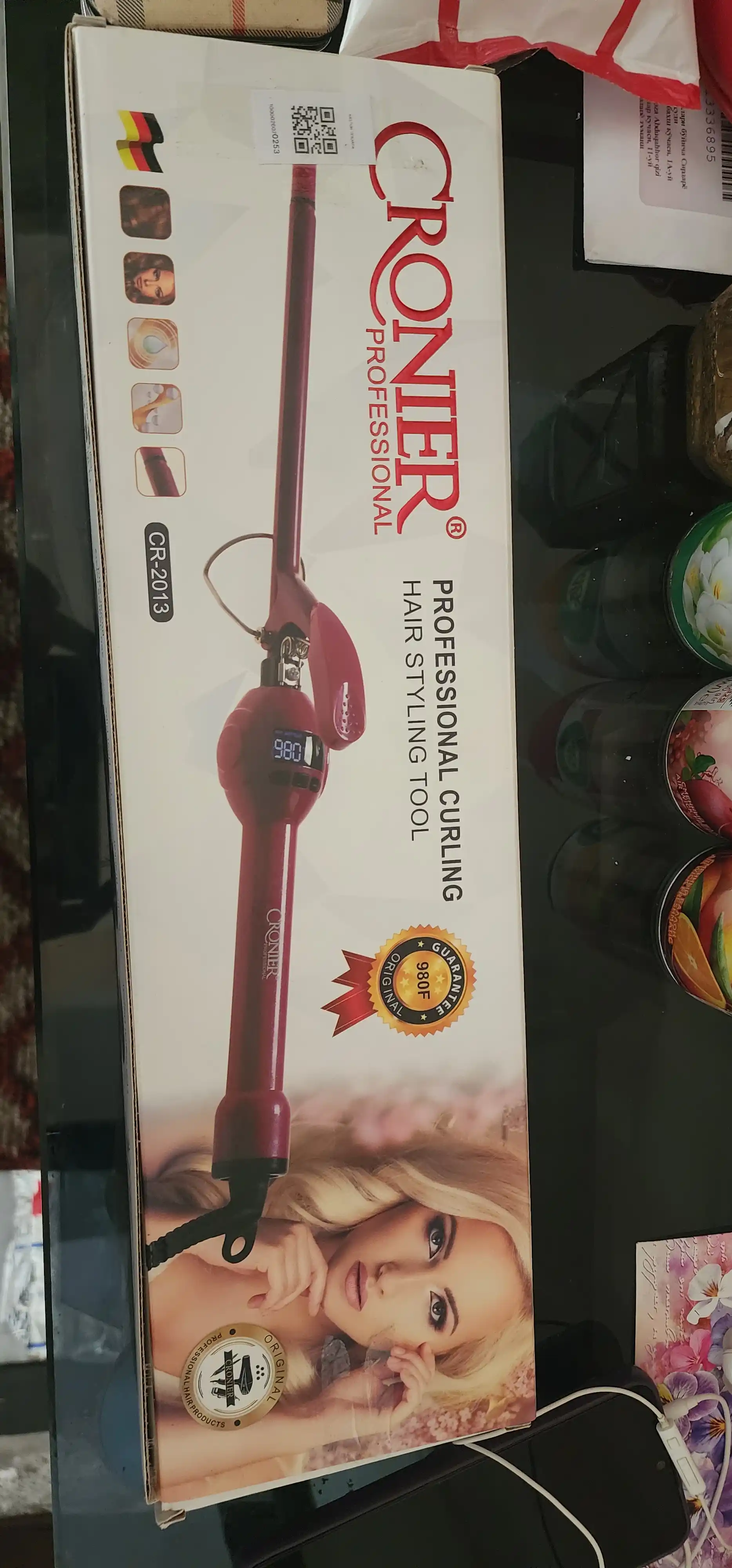 Ployka "Cronier" Afro jingalaklar, ultra yupqa, LCD displeyli