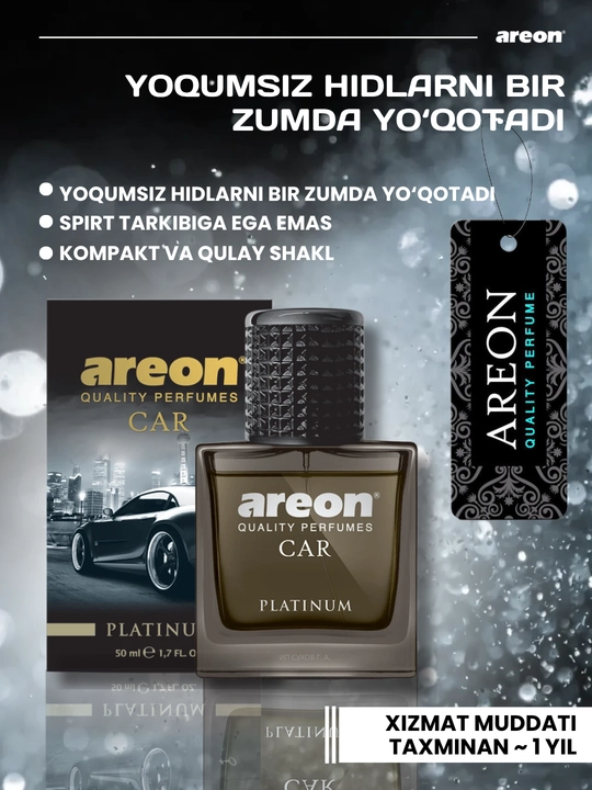 Автомобильный ароматизатор Areon Car Perfume, 50 мл
