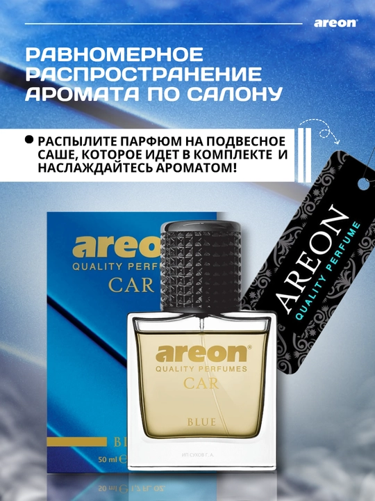 Avtomobil xushbo'ylantirgichi Areon Car Perfume, 50 ml