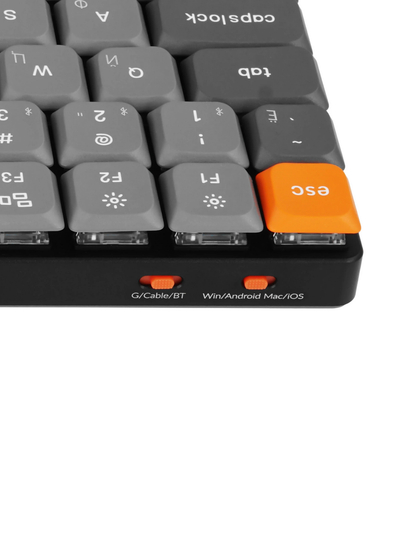 Keychron K3 MAX o‘yin mexanik klaviaturasi, 84 tugma, WL/BT/USB-A, Hot-swap, RGB, K3M-H1