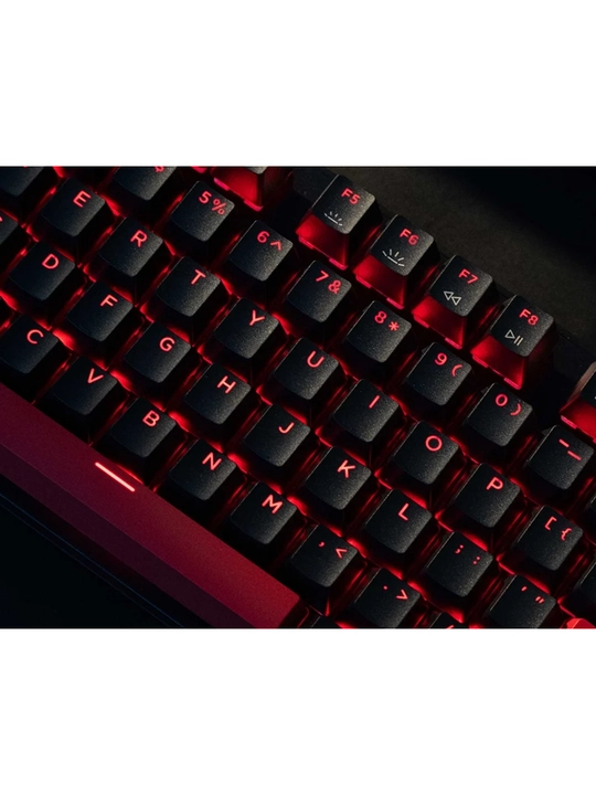 Lemokey X1 87Key o‘yin mexanik klaviaturasi, USB-A,EN/UZ/RU,QMK/VIA, Red led,X1-A