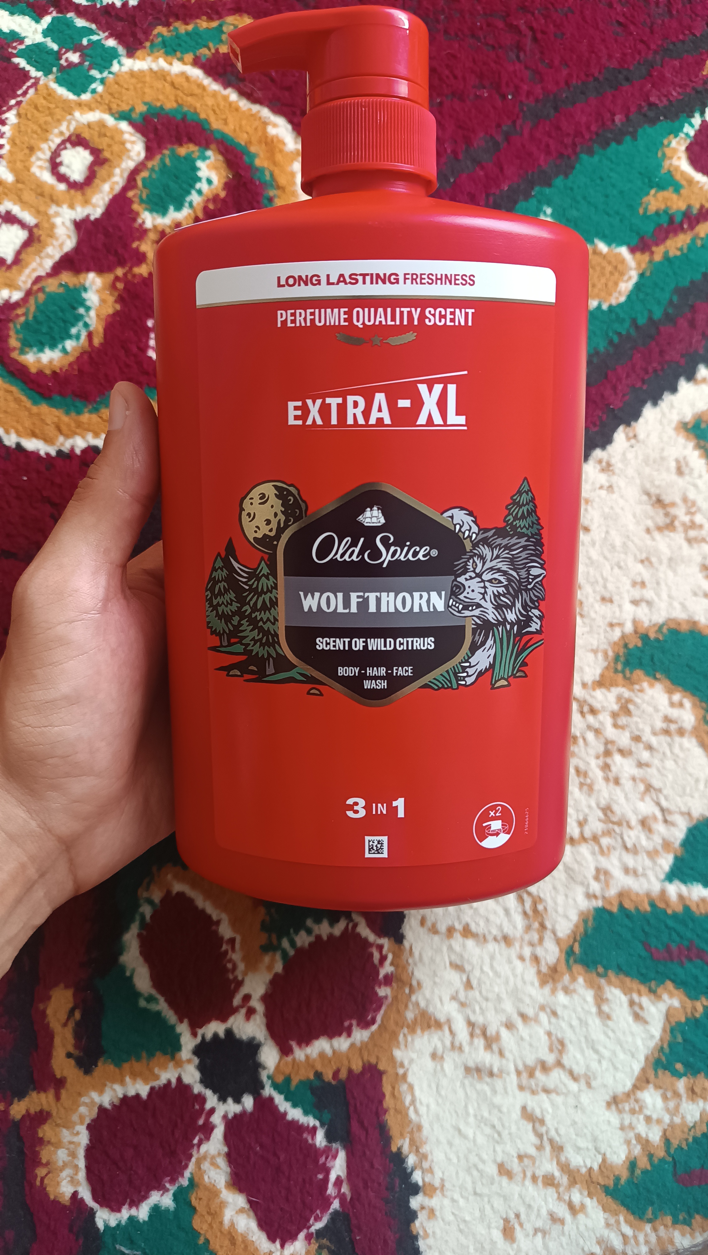 Old Spice гель для душа 3в1 Wolfthorn, 1л