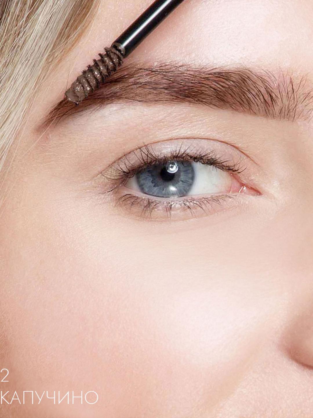 Гель-корректор для бровей Brow Styler, с микрофиброй, 3 в 1, LUXVISAGE, 5.5 г