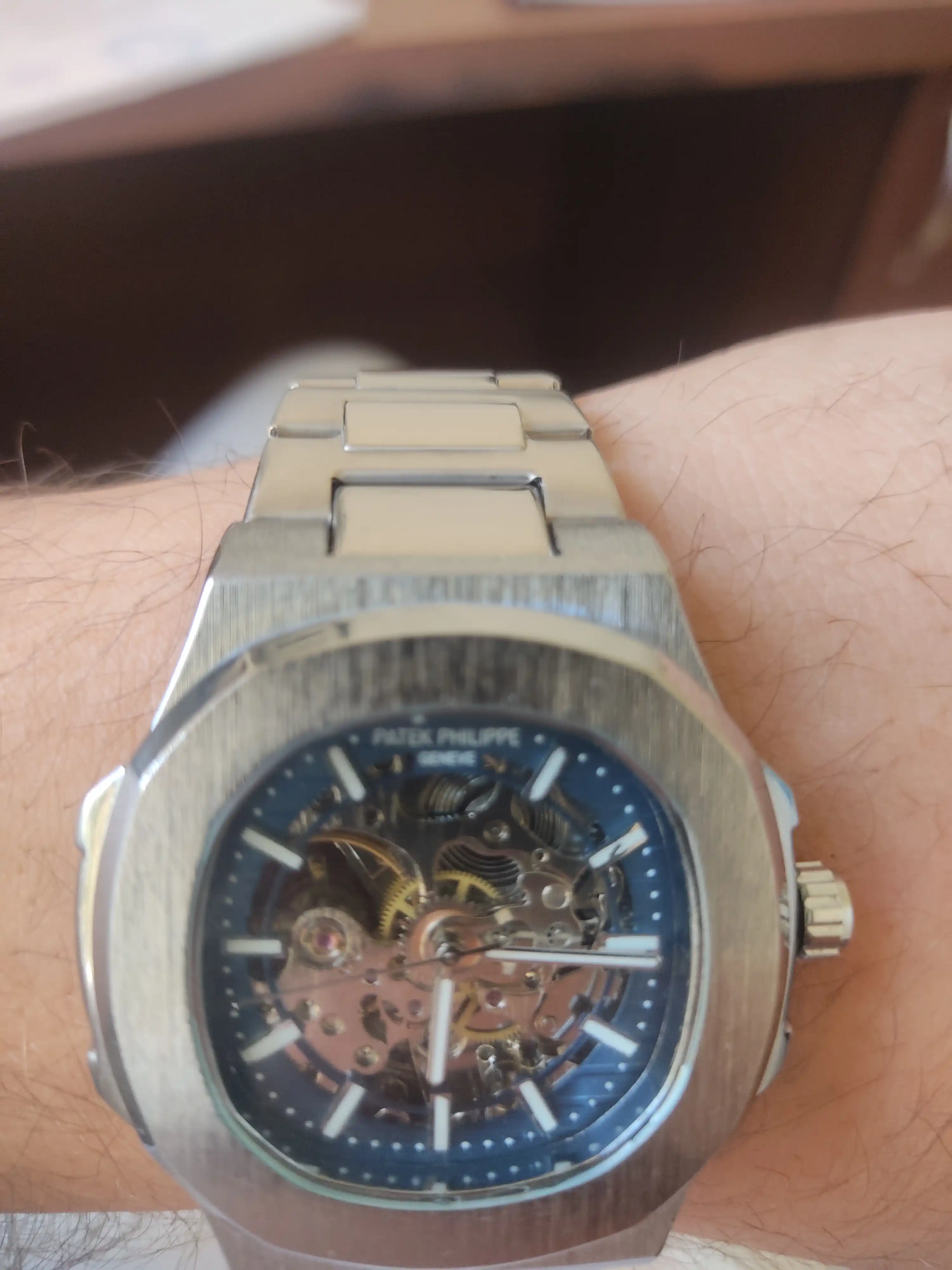 Erkaklar qo'l soati Patek Philippe mexanik, har qanday uslub uchun mos keluvchi dizayn