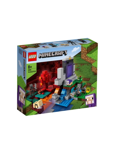 Конструктор LEGO Minecraft 21172 Разрушенный портал, 316 деталей — KASPI-21172