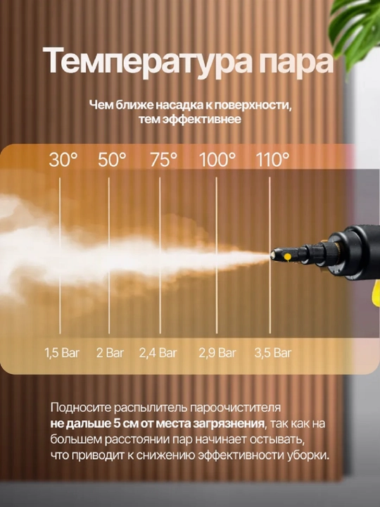 Universal ko‘p funksiyali bug‘li tozalagich 25 ta nasadka bilan uy, oshxona va vanna uchun